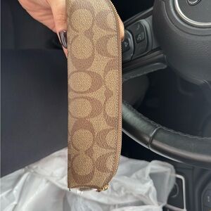 Coach Tan Monogram Wallet